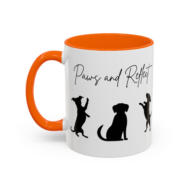 'Paws and Reflect' Dogs Accent Coffee Mug