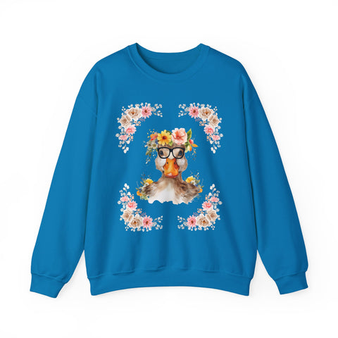 Geeky Goddess Duck Unisex Crewneck Sweatshirt