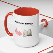 'Plot Twist Energy' Accent Coffee Mug