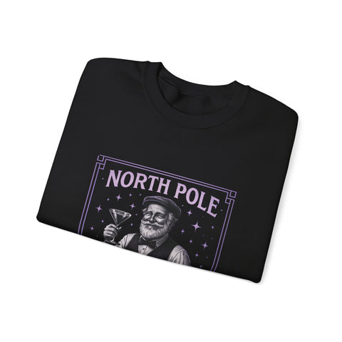 North Pole Speakeasy Crewneck Sweatshirt | Cozy Holiday Gift | Winter Wear | Christmas Sweatshirt | Unisex Comfy Apparel