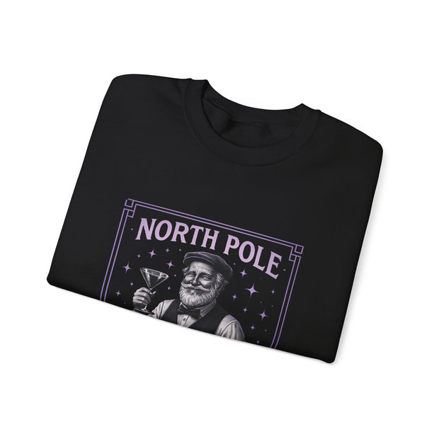 North Pole Speakeasy Crewneck Sweatshirt | Cozy Holiday Gift | Winter Wear | Christmas Sweatshirt | Unisex Comfy Apparel