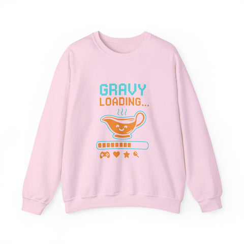Gravy Loading Sweatshirt, Fun Unisex Crewneck, Thanksgiving Apparel, Casual Gift for Foodies, Humor Sweatshirt