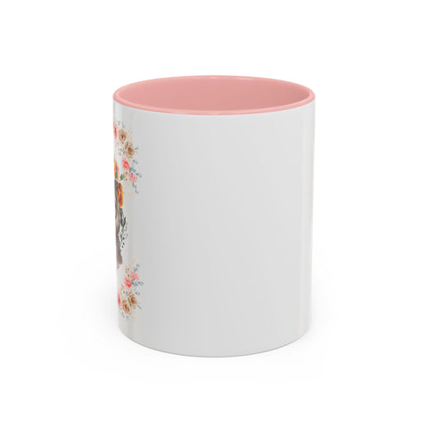 Geeky Goddess Gray Cat Accent Coffee Mug