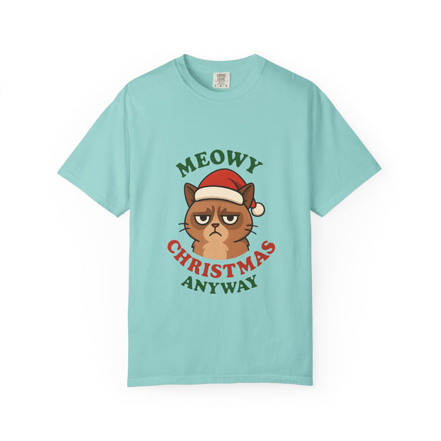 'Meowy Christmas Anyway' Unisex T-Shirt