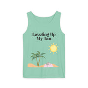 'Leveling Up My Tan' Unisex Tank Top
