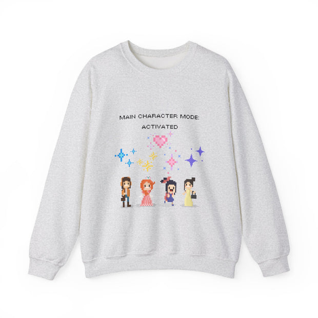 'Main Character Mode Activated' Unisex Crewneck Sweatshirt