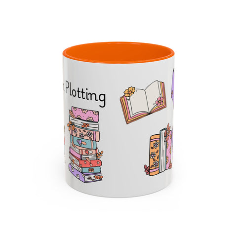 'Shhh...I'm Plotting' Accent Coffee Mug
