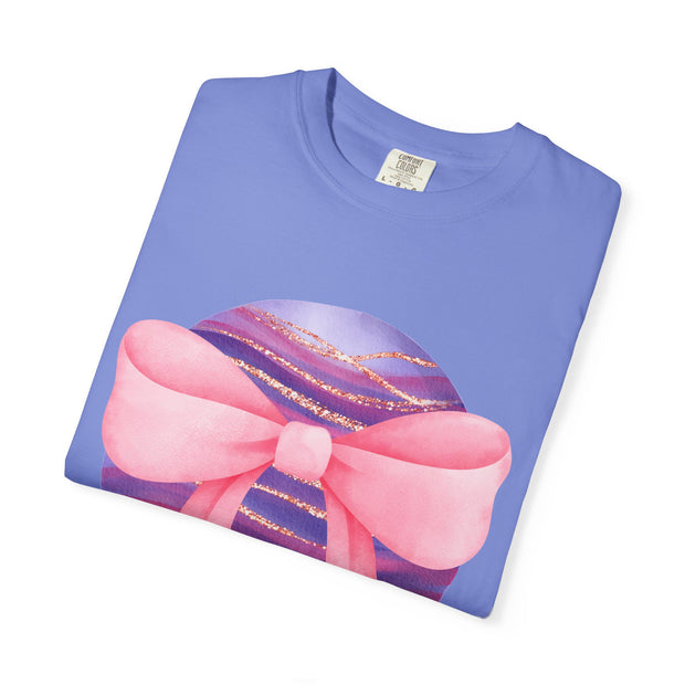Pink/Purple Planet Wrapped In A Bow Unisex T-Shirt