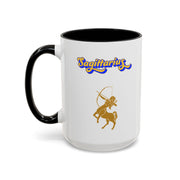 'Sagittarius' Zodiac Accent Coffee Mug