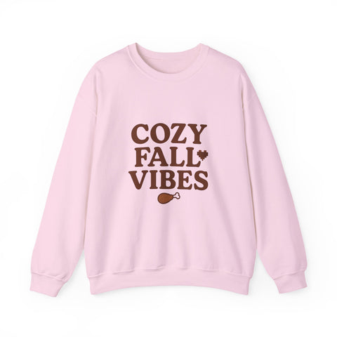 Cozy Fall Vibes Sweatshirt - Unisex Crewneck, Autumn Apparel, Perfect for Thanksgiving, Comfortable Gift, Casual Style