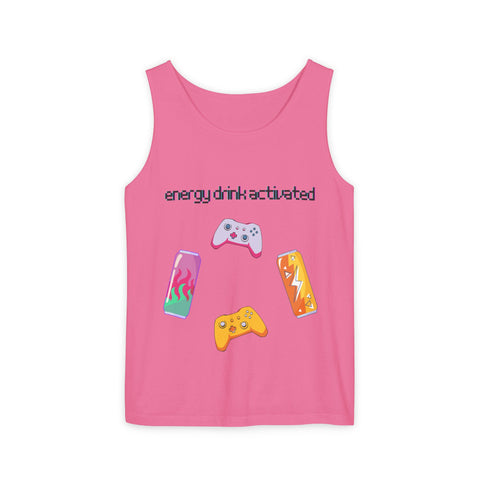 'Energy Drink Activated' Gamer Unisex Tank Top
