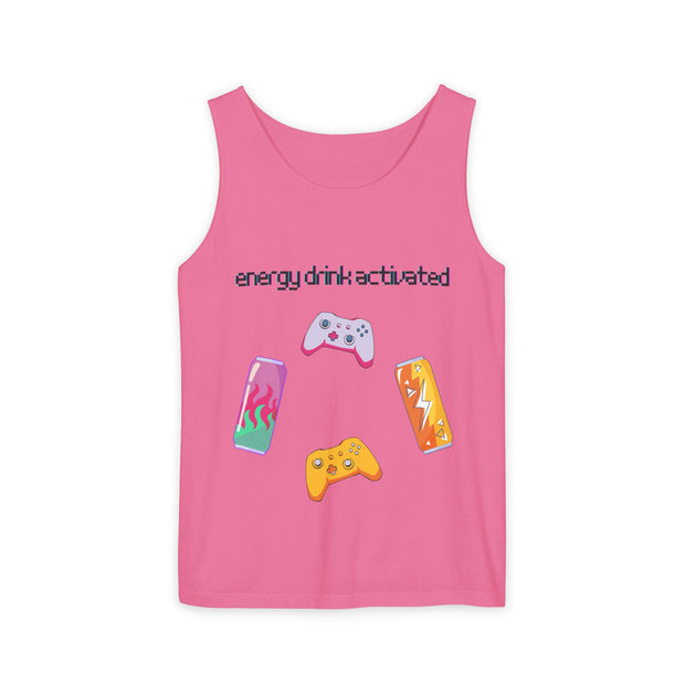 'Energy Drink Activated' Gamer Unisex Tank Top