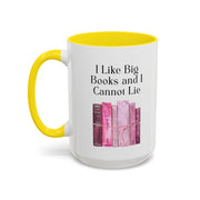 'I Like Big Books and I Cannot Lie' Accent Coffee Mug