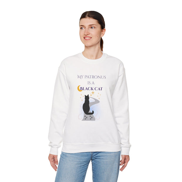'My Patronus Is A Black Cat' Unisex Crewneck Sweatshirt