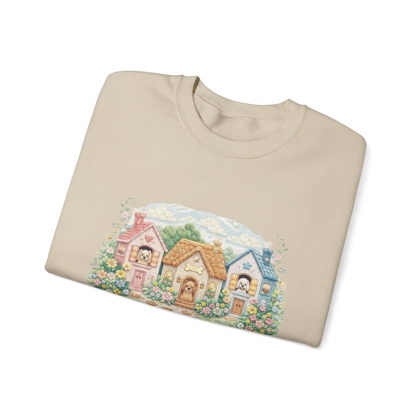 Cottagecore Sweatshirt, Floral Garden Cottage Crewneck, Cozy Vintage Pastel House Shirt