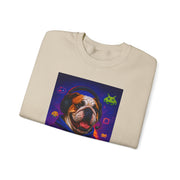 Gaming Dog Crewneck Sweatshirt, Cozy Gamer Gift, Unisex Sweatshirt, Video Game Lover Apparel, Fun Dog Design Sweatshirt