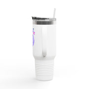 Astronaut Taking Off In Space Insulated Travel Mug, 40oz