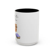 'Feline Good With A Book & Brew' Accent Coffee Mug
