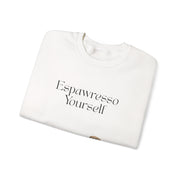 'Espawresso Yourself' Golden Retriever Unisex Crewneck Sweatshirt