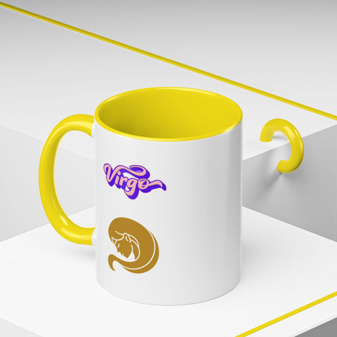 'Virgo' Zodiac Accent Coffee Mug
