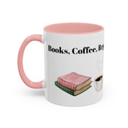 'Books, Coffee, Repeat' Accent Coffee Mug