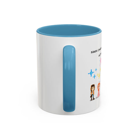 'Main Character Mode: Activated' Accent Coffee Mug