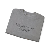 'Espawresso Yourself' Golden Retriever Unisex Crewneck Sweatshirt