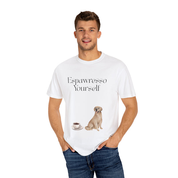 'Espawresso Yourself' Golden Retriever Unisex T-Shirt