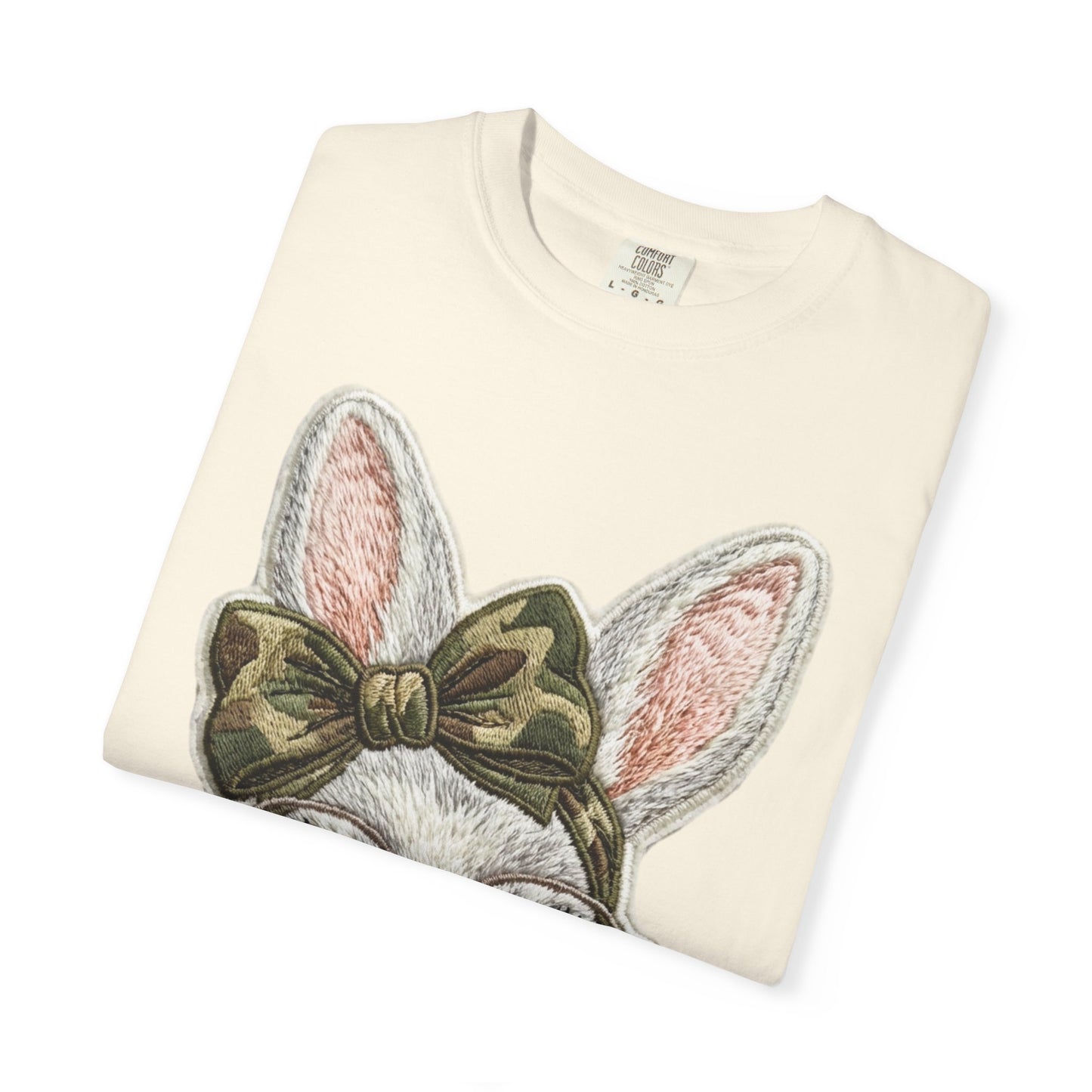 Hipster Bunny Illustration T-Shirt | Bunny with Glasses and Bow