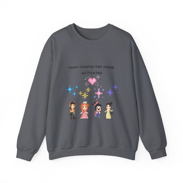 'Main Character Mode Activated' Unisex Crewneck Sweatshirt