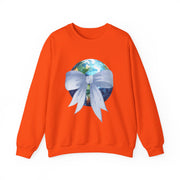 Earth Wrapped In A Bow Unisex Crewneck Sweatshirt