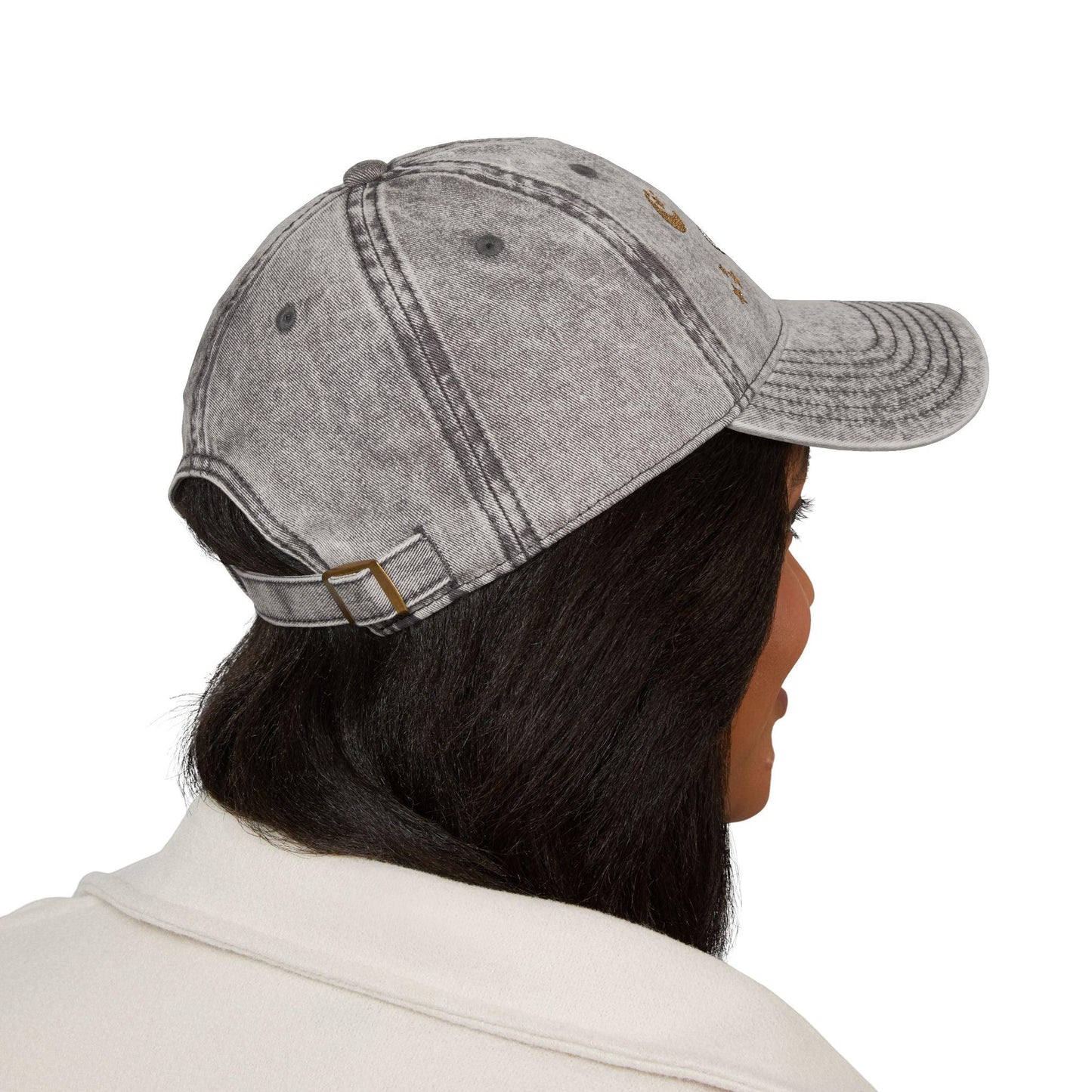 'Leo' Vintage Embroidered Cap