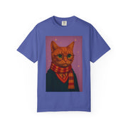 Pawgwarts Orange Cat Wizard T-Shirt