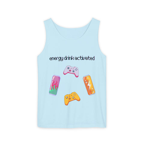 'Energy Drink Activated' Gamer Unisex Tank Top