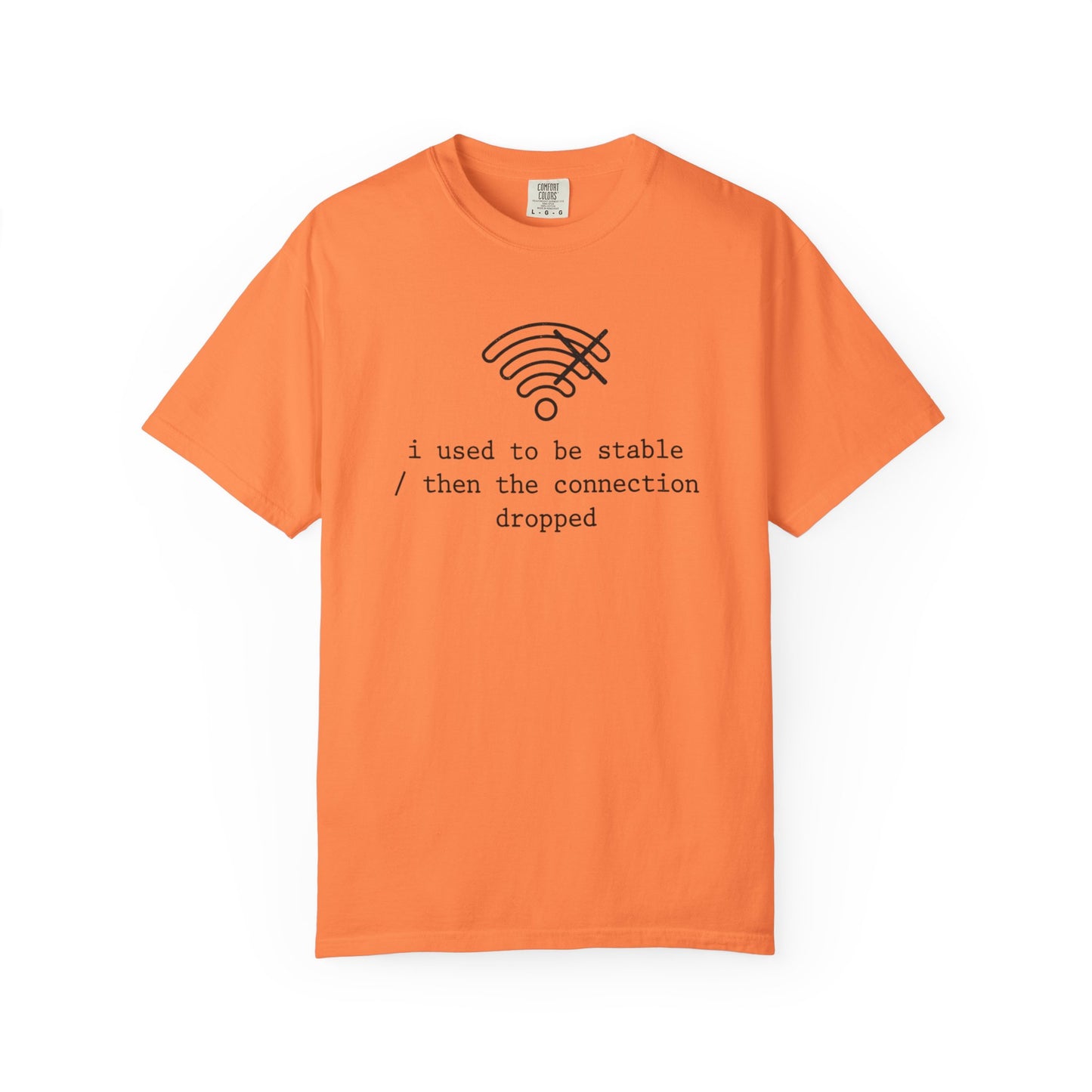 I Used to Be Stable Then the Connection Dropped T-Shirt, Funny WiFi Signal Tee, Tech Humor Shirt, IT Support Gift, Programmer Graphic Tee
