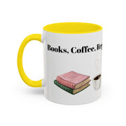 'Books, Coffee, Repeat' Accent Coffee Mug