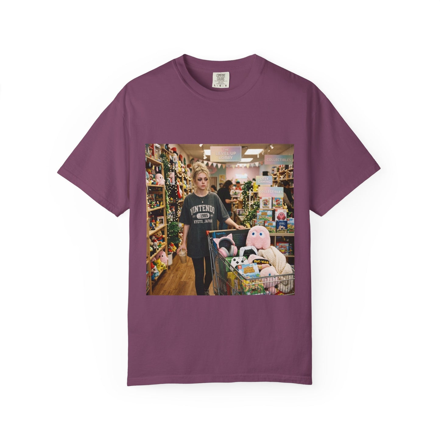Unwell But Gaming Shirt | Gamer Girl Tee, Cozy Gaming Shirt, Video Game Lover Gift, Caffeine & Side Quests Aesthetic, Oversized Graphic Tee