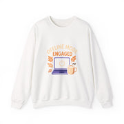 Cozy Offline Mode Sweatshirt, Relaxed Lounge Wear, Fall Fashion, Gift for Remote Workers, Engagement Celebration