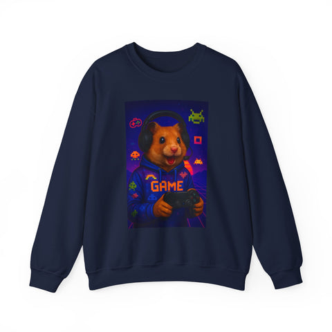 Gamer Guinea Pig Sweatshirt, Cute Animal Gift, Fun Video Game Apparel, Casual Wear, Unisex Crewneck