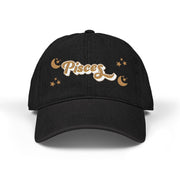 'Pisces' Denim Embroidered Cap
