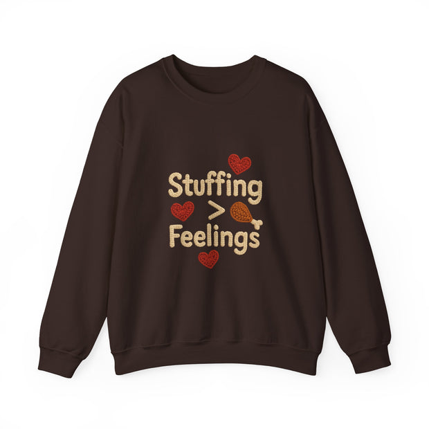 Stuffing Over Feelings Crewneck Sweatshirt | Funny Funny Thanksgiving Sweatshirt | Unisex Cozy Apparel | Holiday Gift for Foodies, [...]