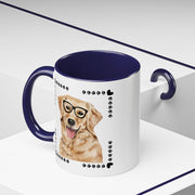 Geeky Good Golden Retriever Accent Coffee Mug