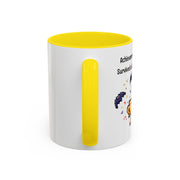 'Achievement Unlocked: Survived A Haunted House' Accent Coffee Mug