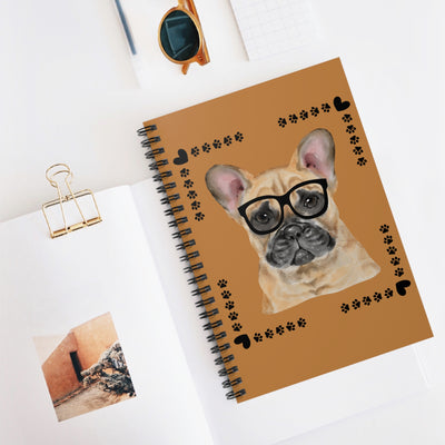 Geeky Good French Bulldog Spiral Notebook