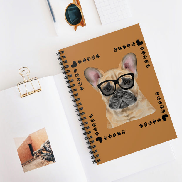 Geeky Good French Bulldog Spiral Notebook