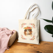 Geeky Goddess Guinea Pig Cotton Canvas Tote Bag