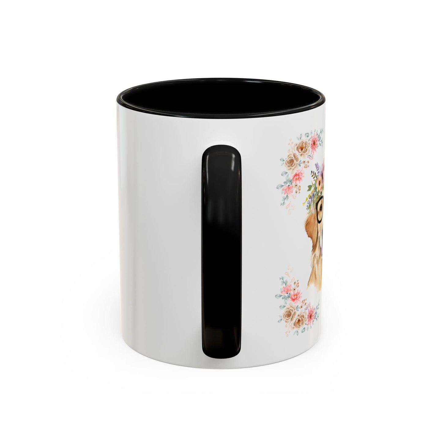 Geeky Goddess Golden Retriever Accent Coffee Mug
