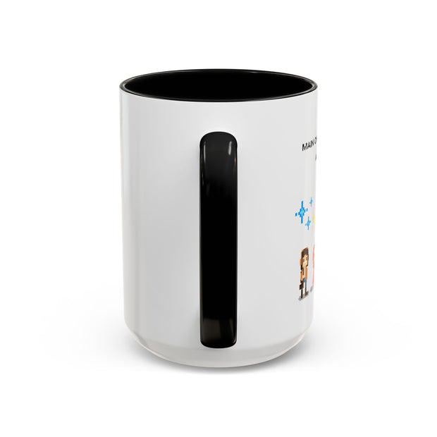 'Main Character Mode: Activated' Accent Coffee Mug