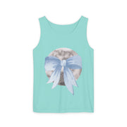 Moon Wrapped In Bow Unisex Tank Top