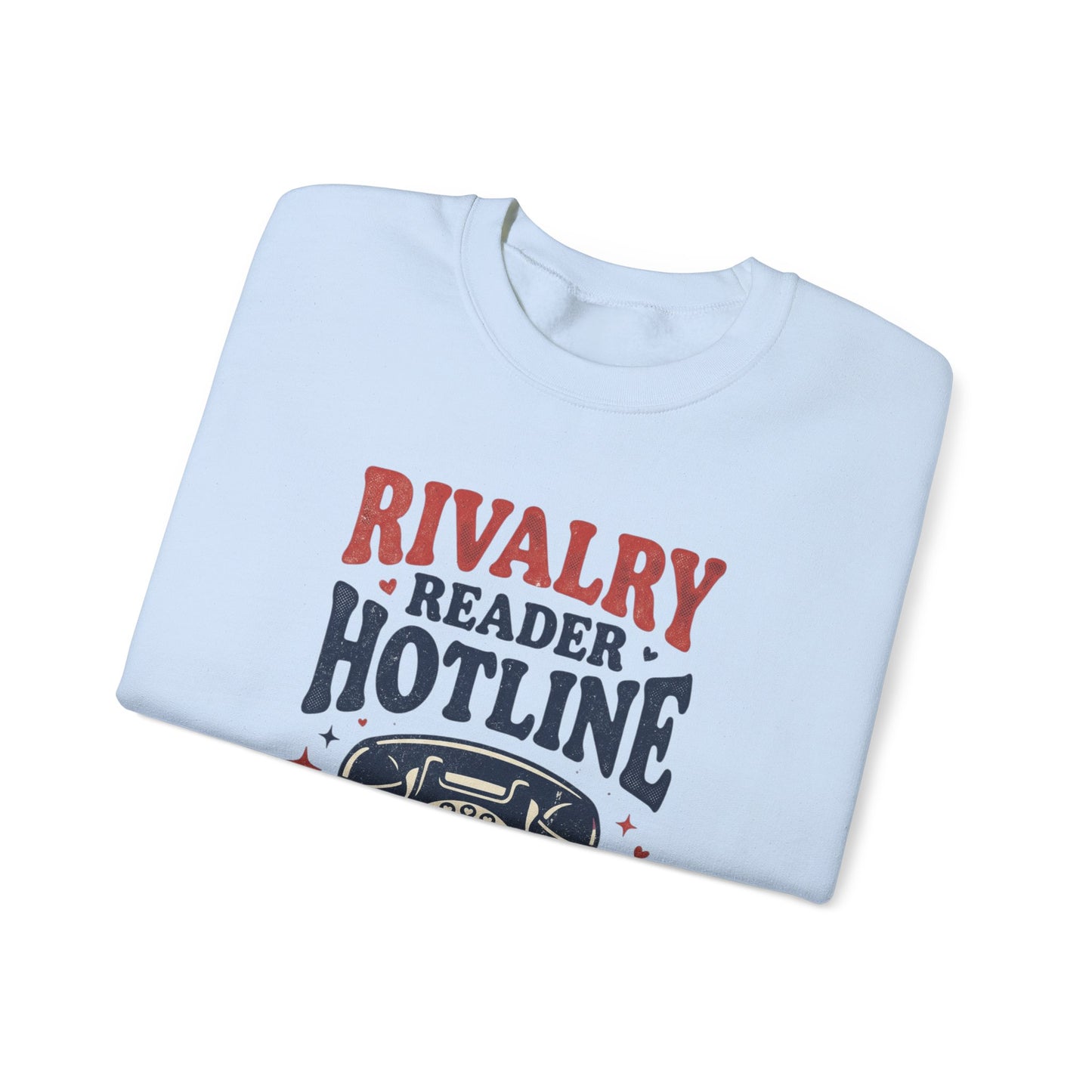 Rivalry Reader Hotline Sweatshirt, Hockey Romance Booktok Crewneck, Sports Romance Reader Pullover